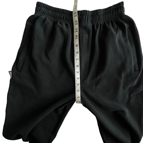 Zoulee Mens SZ Med Casual Cotton Jogger Sweat Pant Zip Front & PKTS Pant Black - Picture 13 of 14